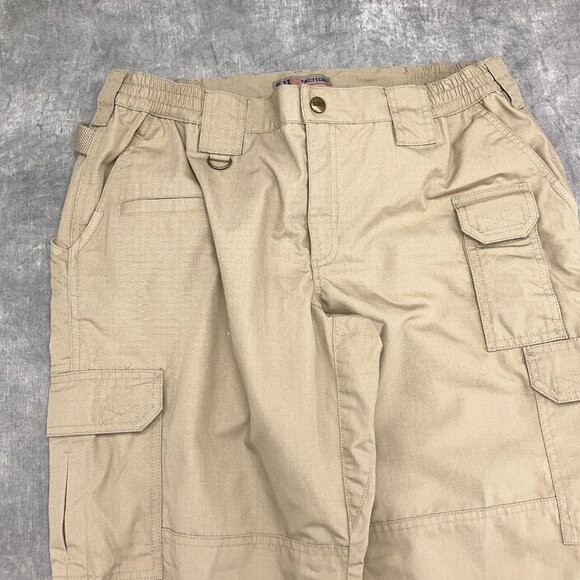 5.11+ Tactical Pants Women 16Regular Tan Ripstop Straight Leg Outdoor Work - Picture 2 of 13